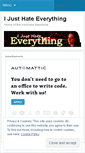Mobile Screenshot of ijusthateeverything.com
