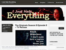 Tablet Screenshot of ijusthateeverything.com